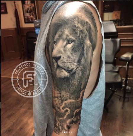 Francisco Sanchez - Realistic Lion Tattoo